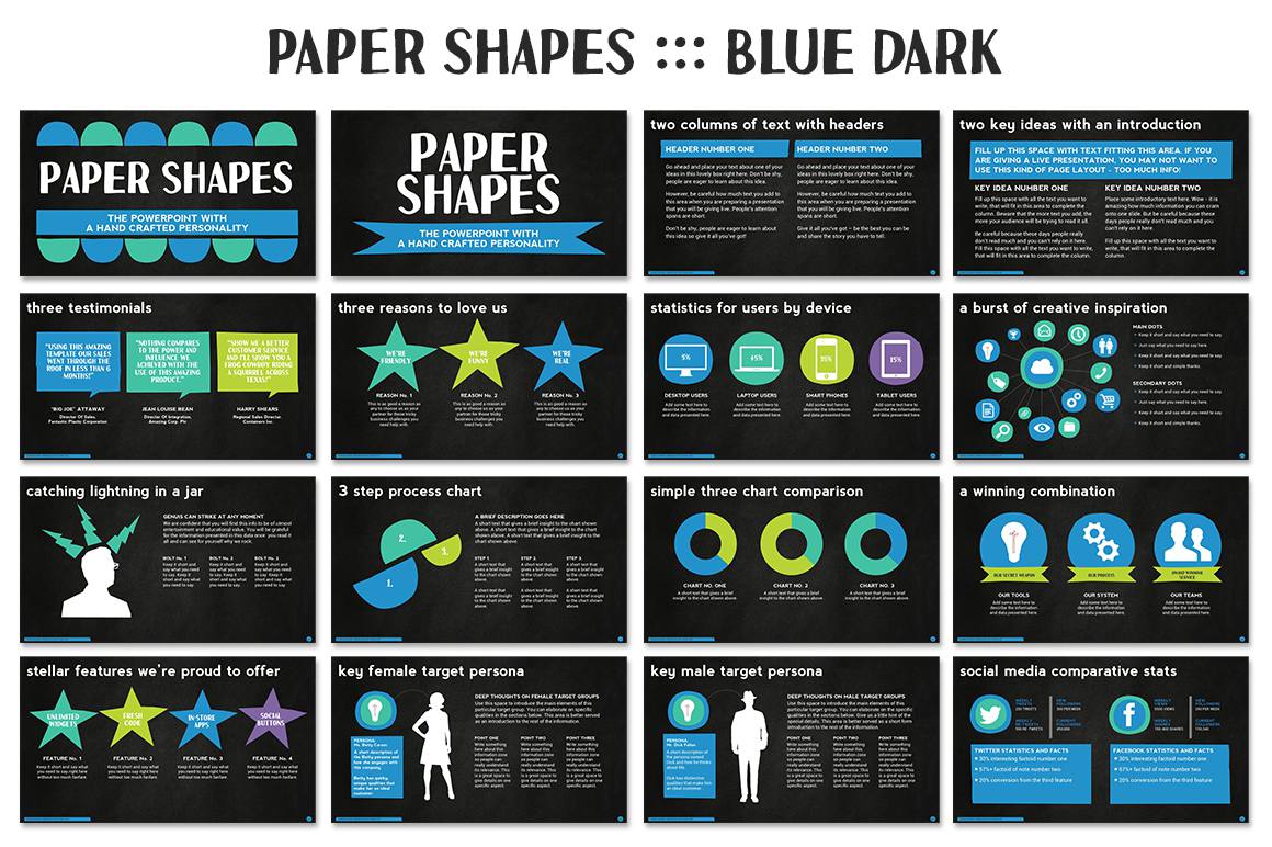 Paper Shapes Powerpoint Presentation - Presentations - 7