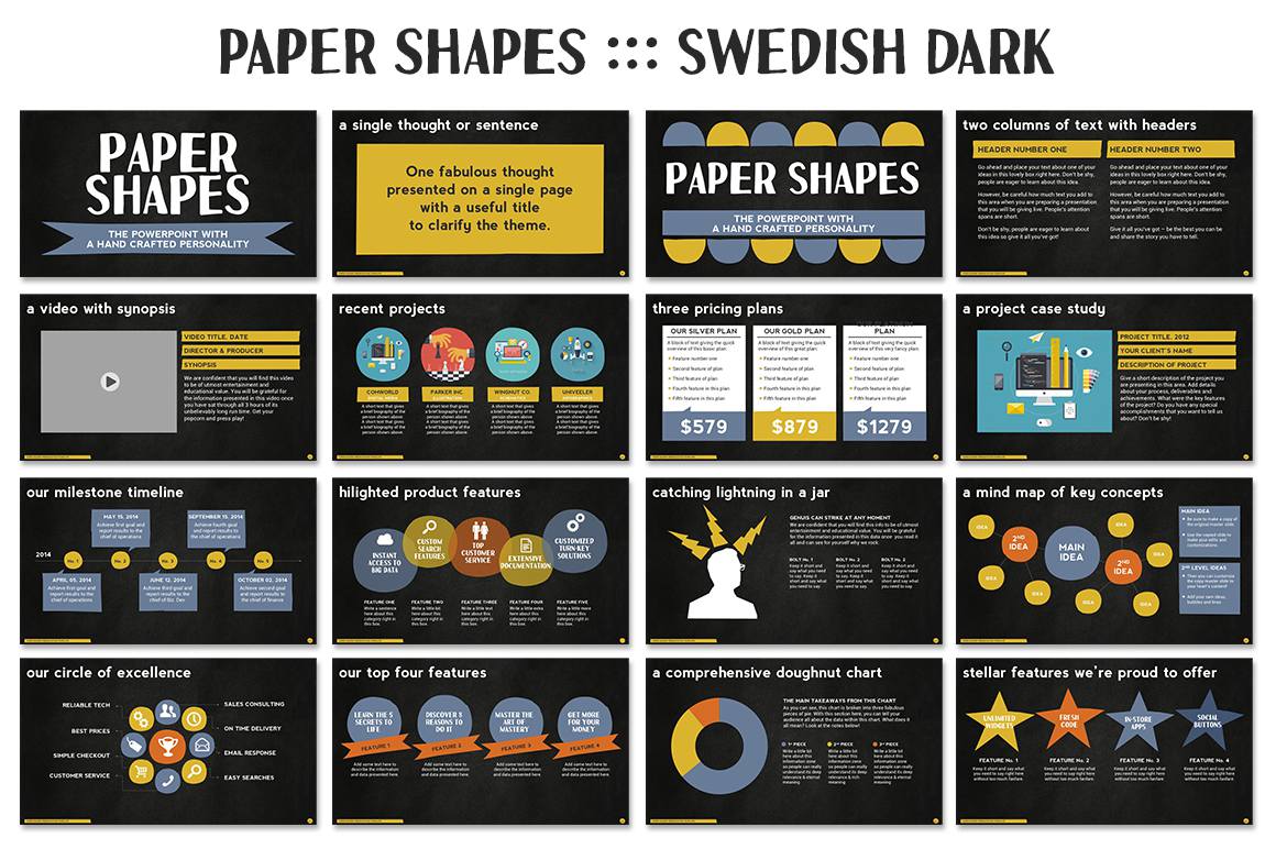 Paper Shapes Powerpoint Presentation - Presentations - 9