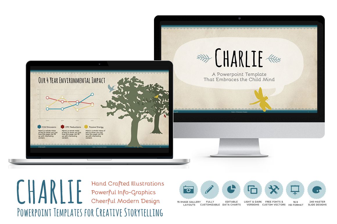 Charlie Powerpoint Template - Presentations - 1